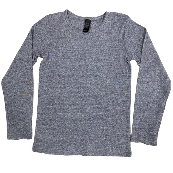 Gray Long Sleeve Shirt by Here + There Youth Girls Size 10 - Picture 1 of 8